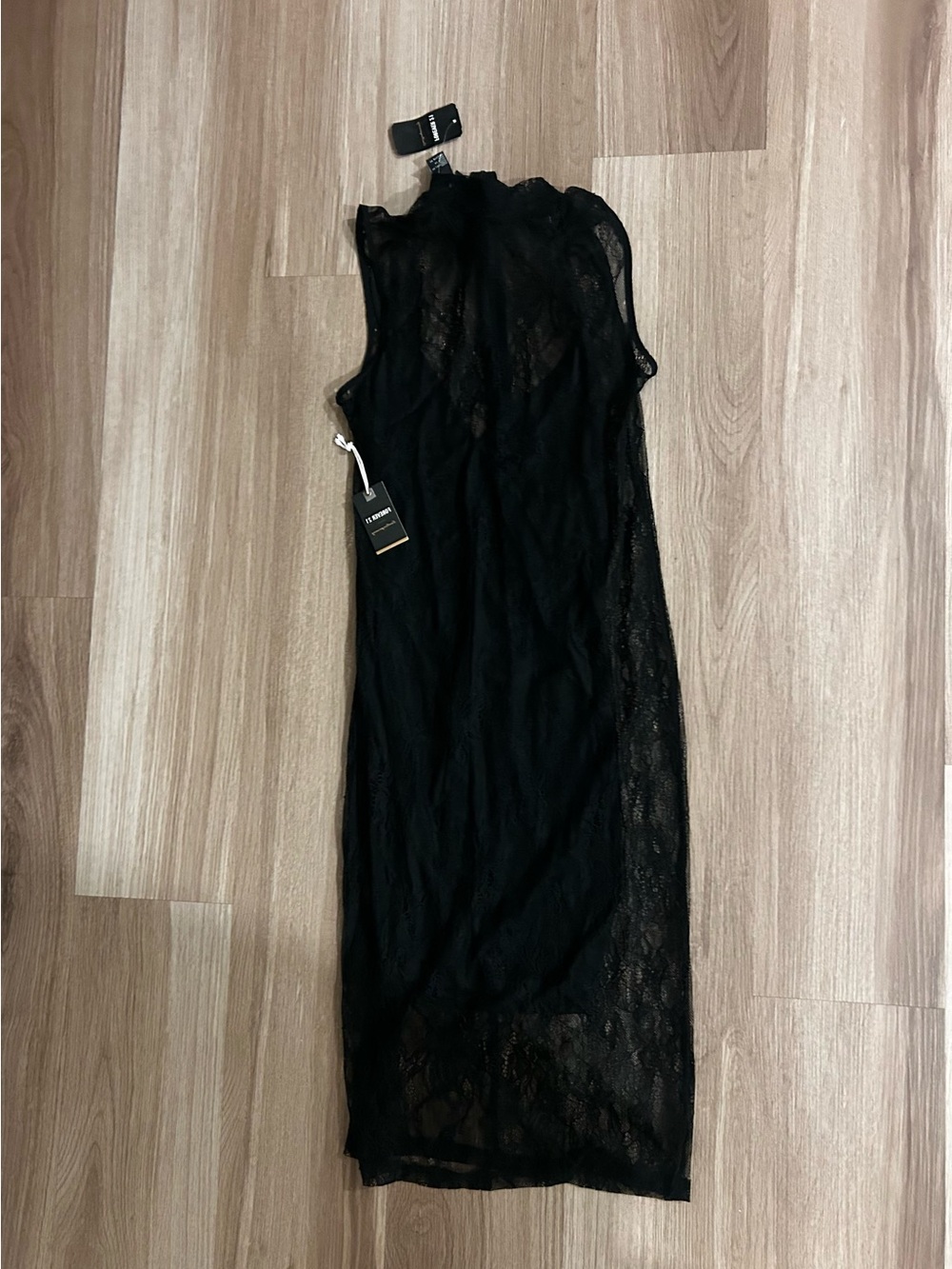 Forever 21 Black Lace Midi Dress Contemporary Collection